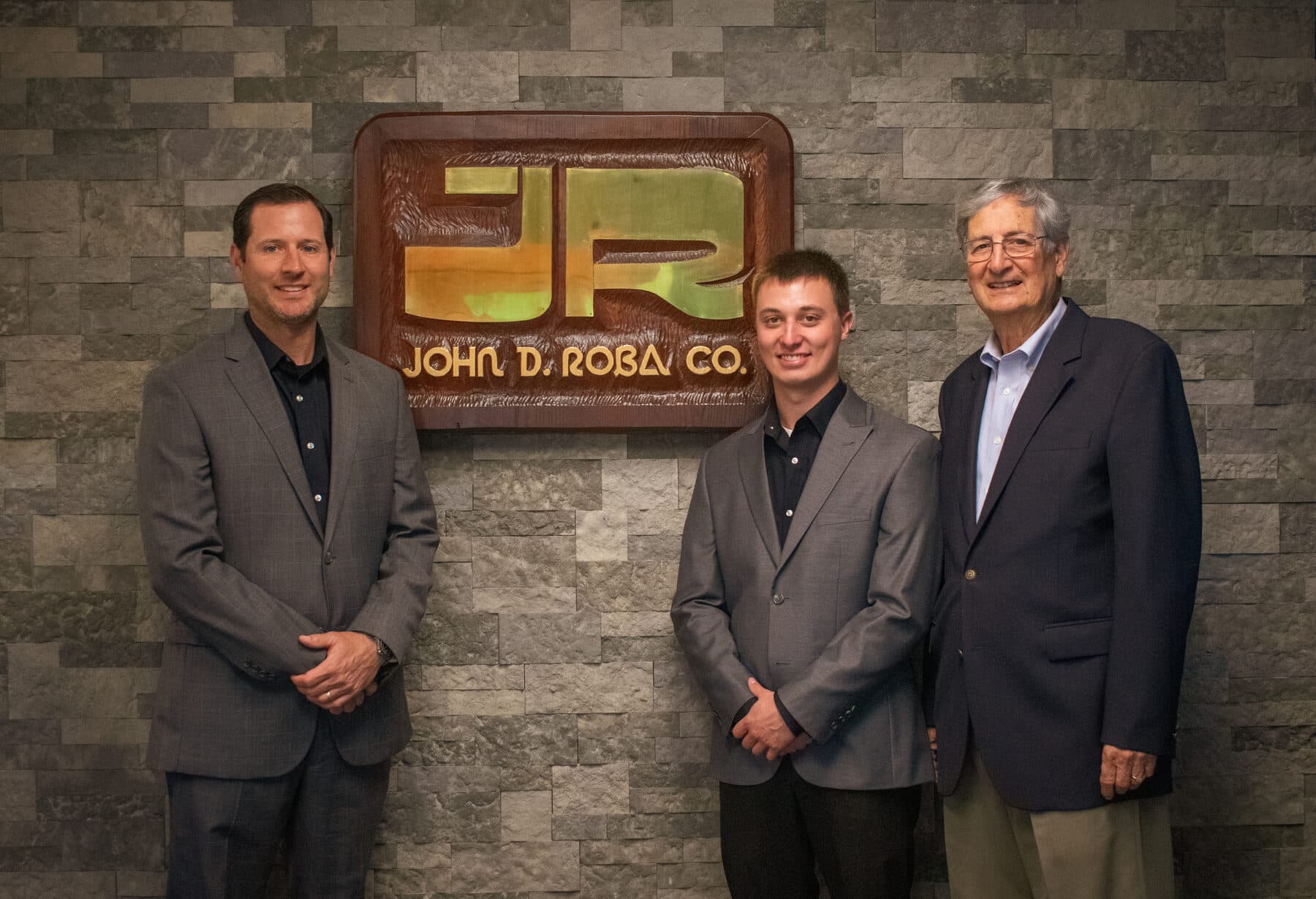 John Roba with Brian Roba and the next generation of family leadership