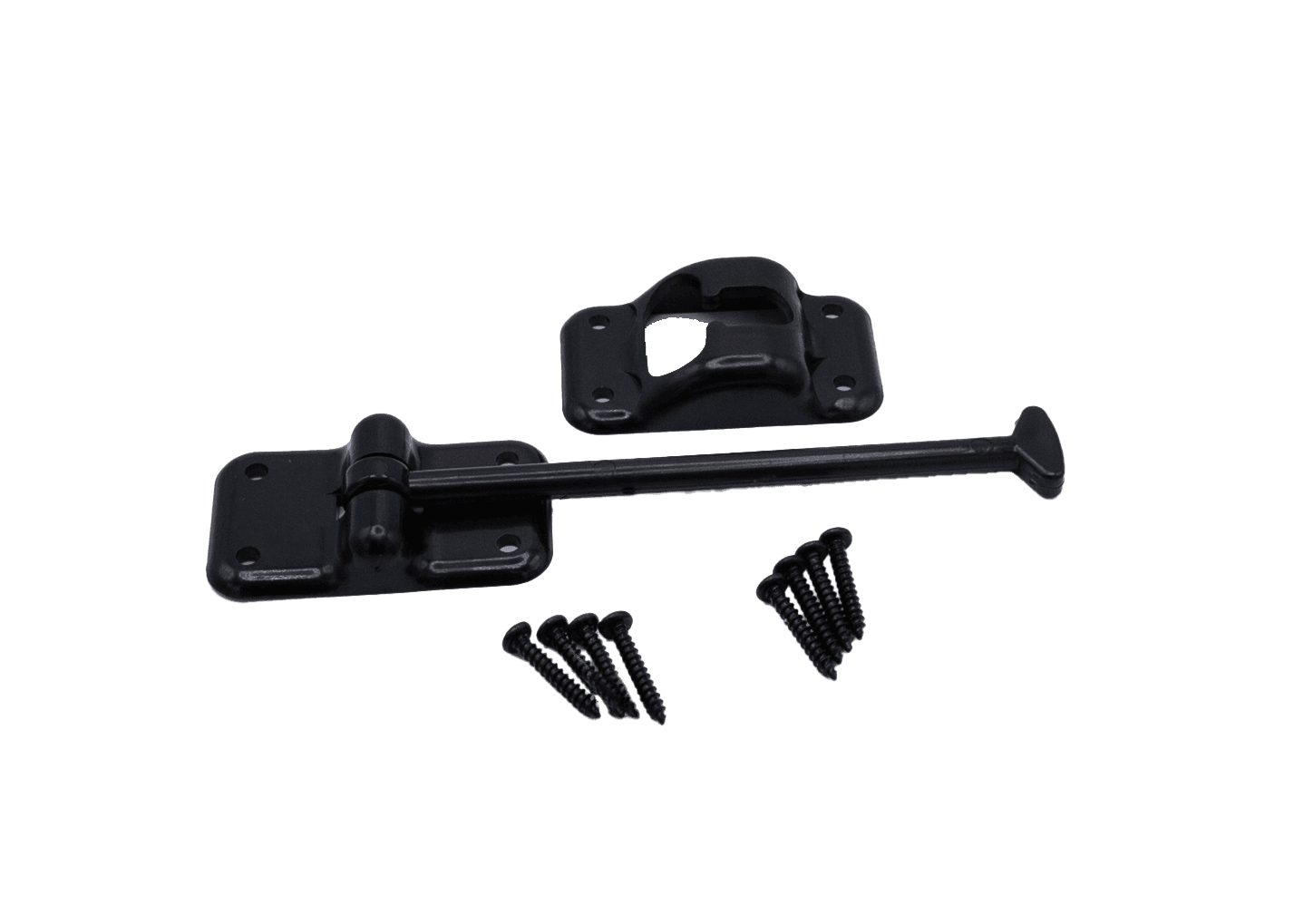 6" T-Style Door Holder, Black photo 1
