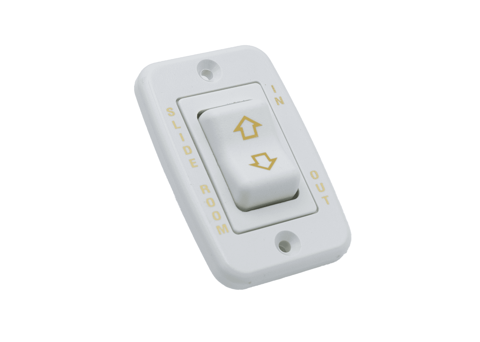 Low Profile Single Slide-Out Switch, White photo 1