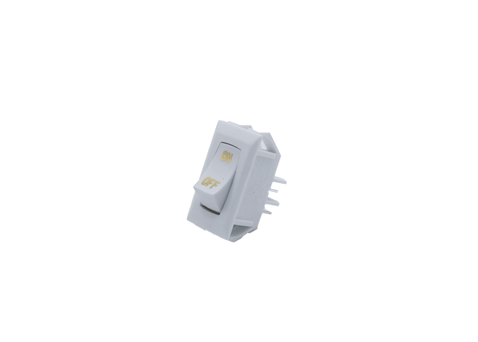 Labeled 12V On/Off Switch, White photo 1