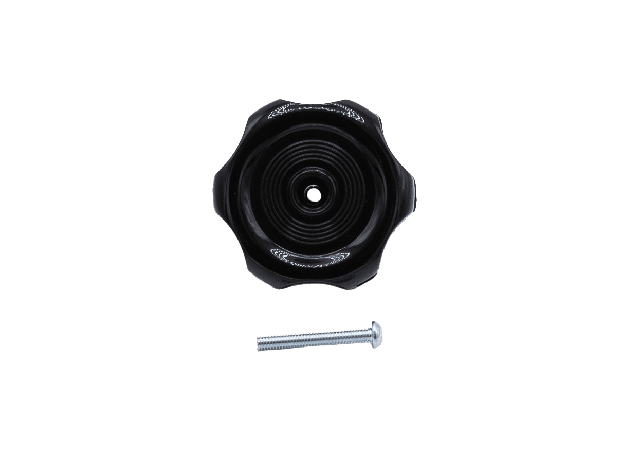 Window Knob with 1" Shaft in Black photo 1
