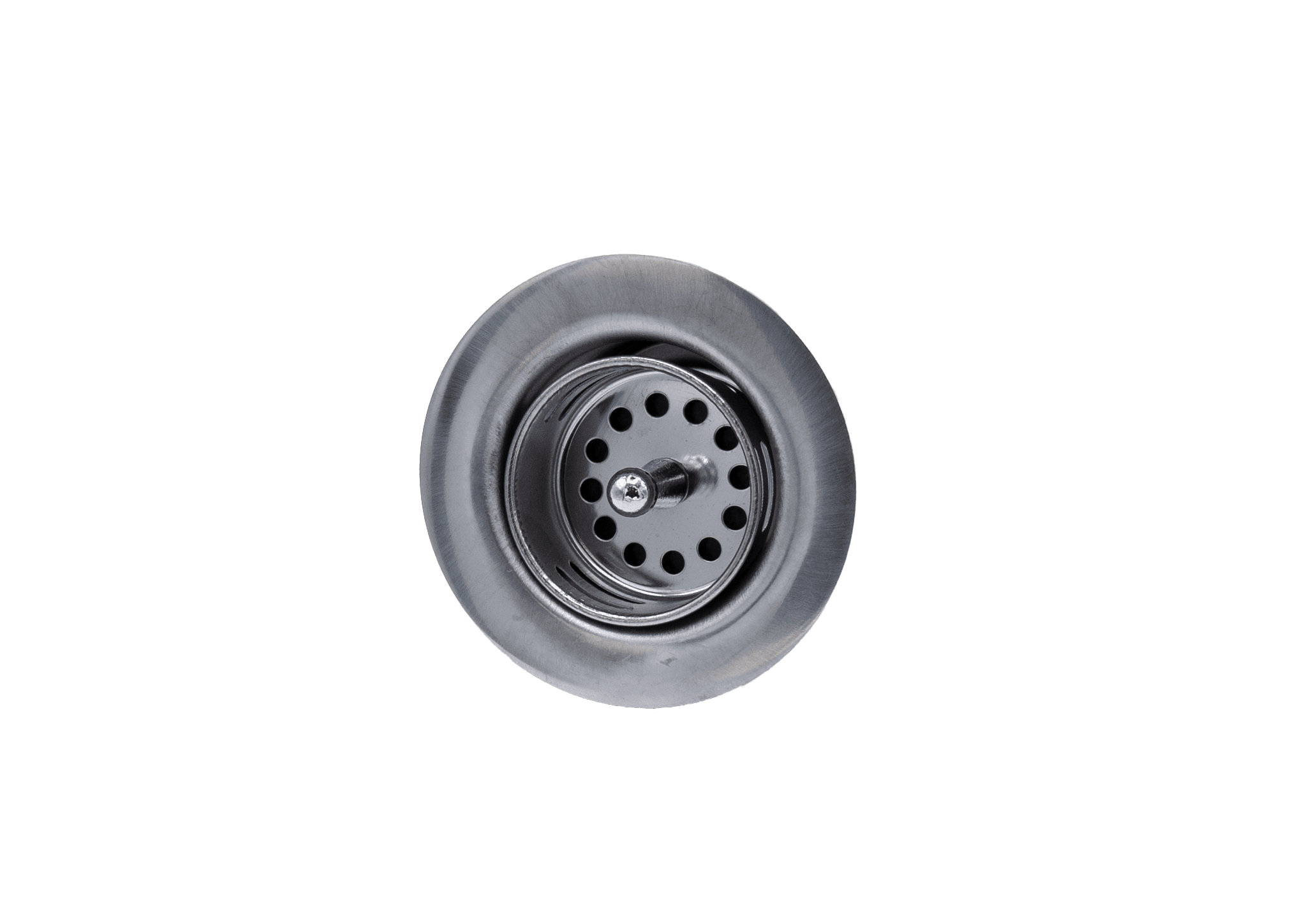 Strainer w/Push-In Basket, Chrome photo 1
