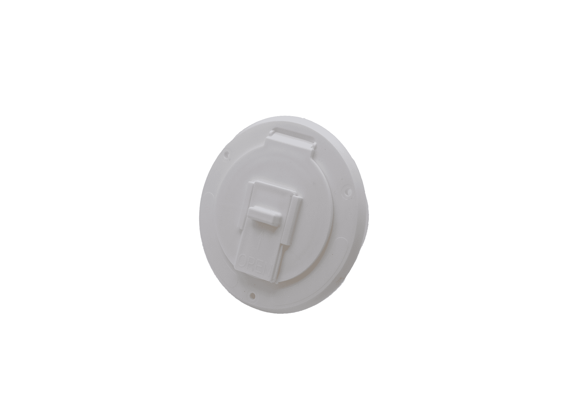 Round Cable Hatch, 30 Amp, White