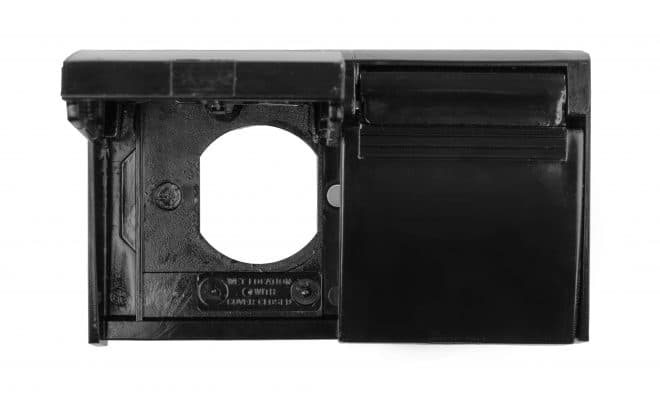 Duplex Weatherproof Outlet Cover, Black