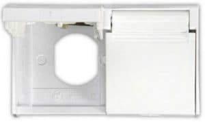 Duplex Weatherproof Outlet Cover, Polar White